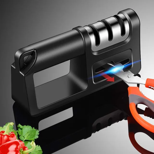 Professional Knife Sharpener - Level 4, Tungsten & Diamond Ceramic Technology for Extreme Sharpening