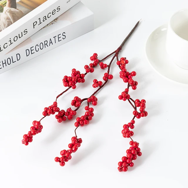 Red Artificial Berry Branches