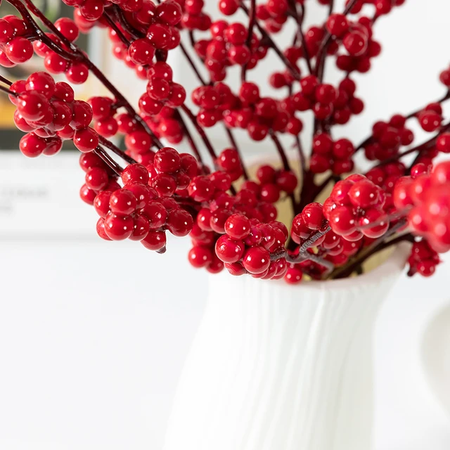 Red Artificial Berry Branches