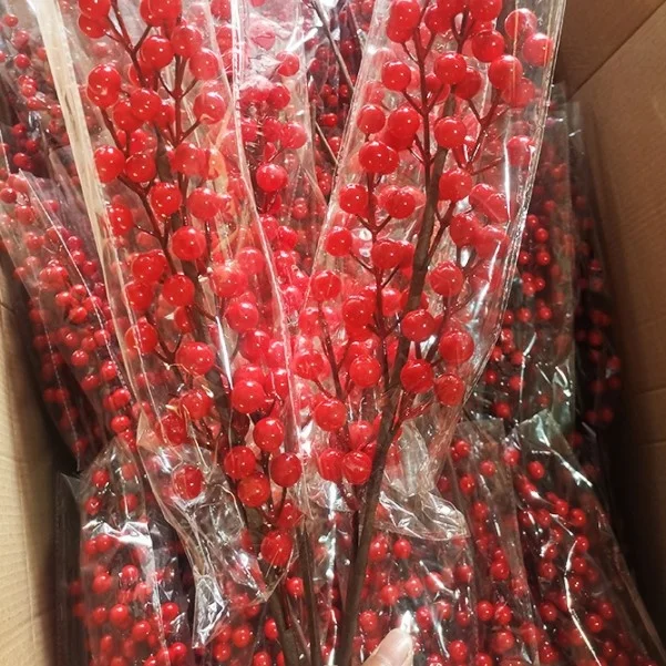 Red Artificial Berry Branches