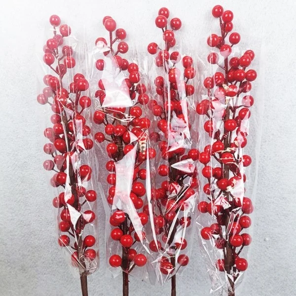 Red Artificial Berry Branches