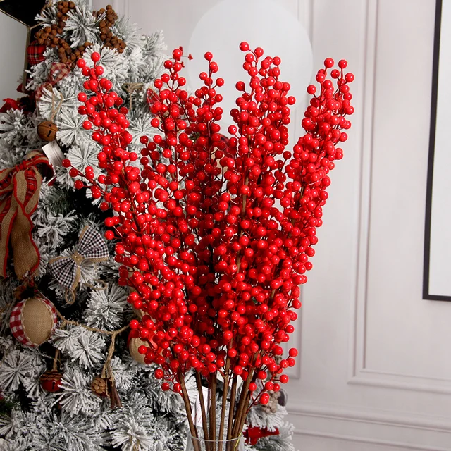 Red Artificial Berry Branches