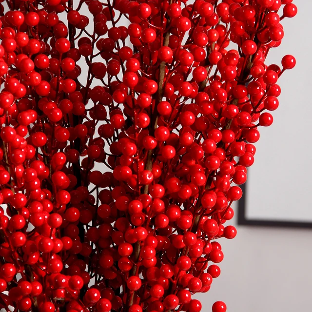 Red Artificial Berry Branches