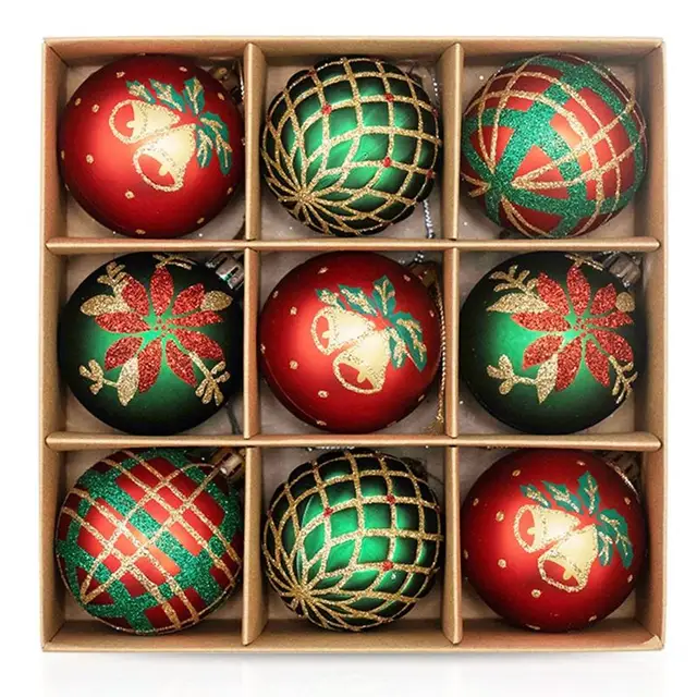 44-Pack Shatterproof Christmas Ornament Set