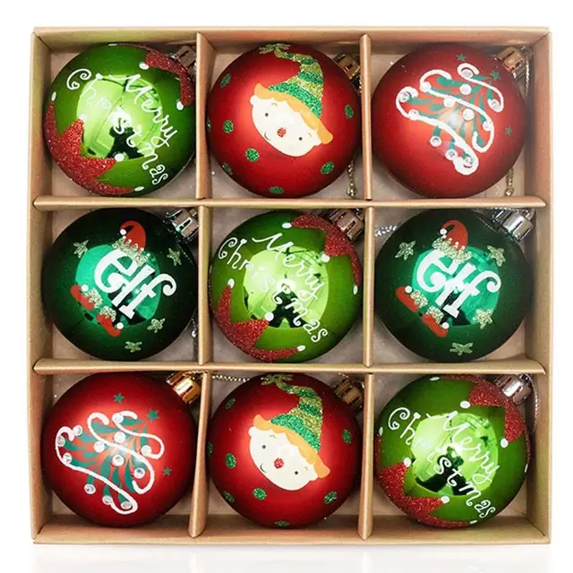 44-Pack Shatterproof Christmas Ornament Set