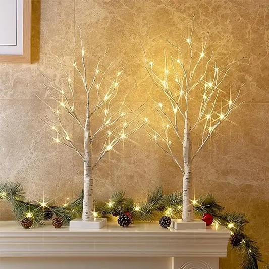 23" Adjustable Birch Tree LED Fairy Light