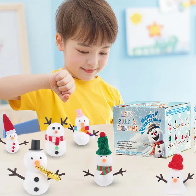 No Power Needed DIY Clay Snowman Kit