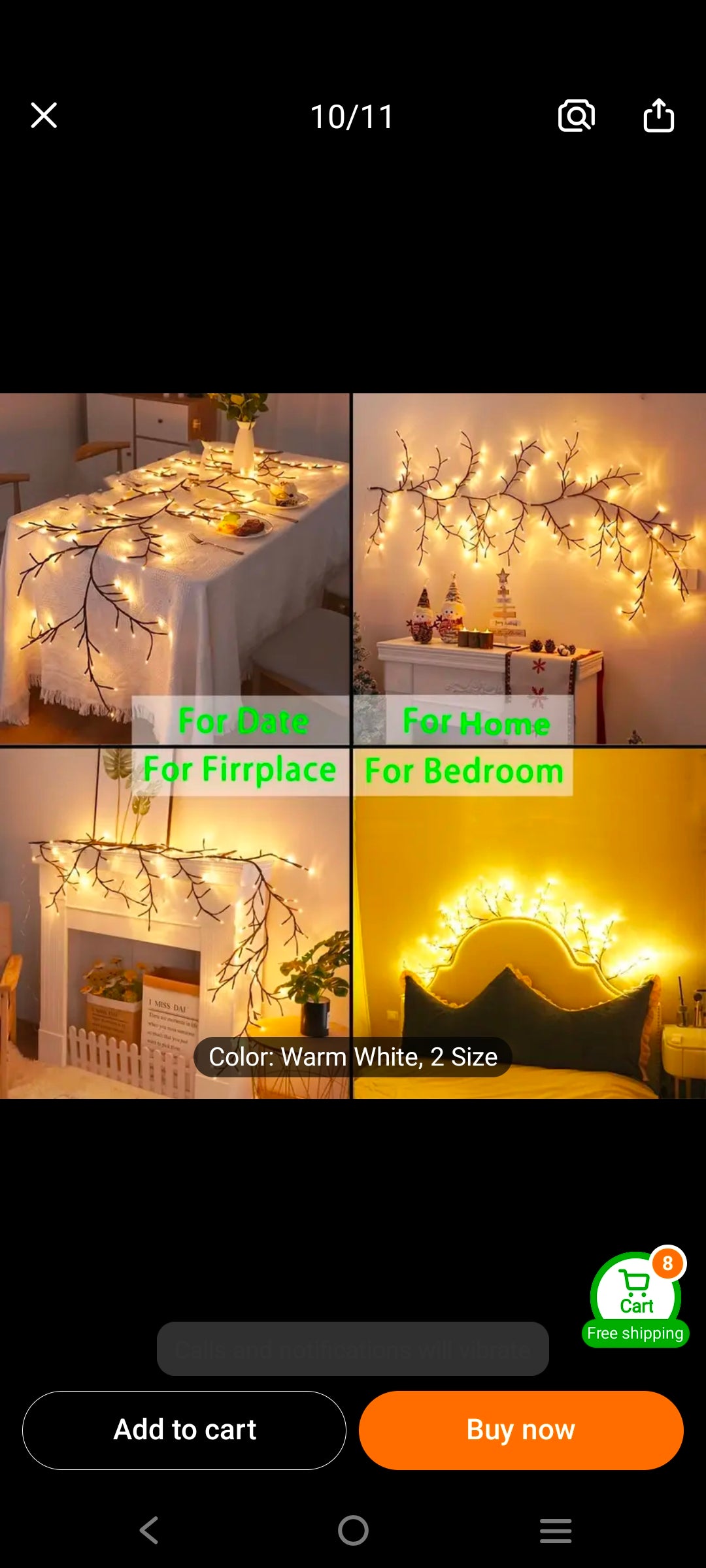 72pcs/ 96pcs LED Bendable Willow Branch Lights